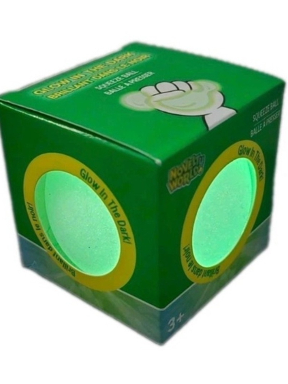 Glow-In-The-Dark Green Squeeze Ball